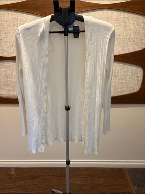 Banana Republic Cream Open-Front Lightweight Women's Cardigan